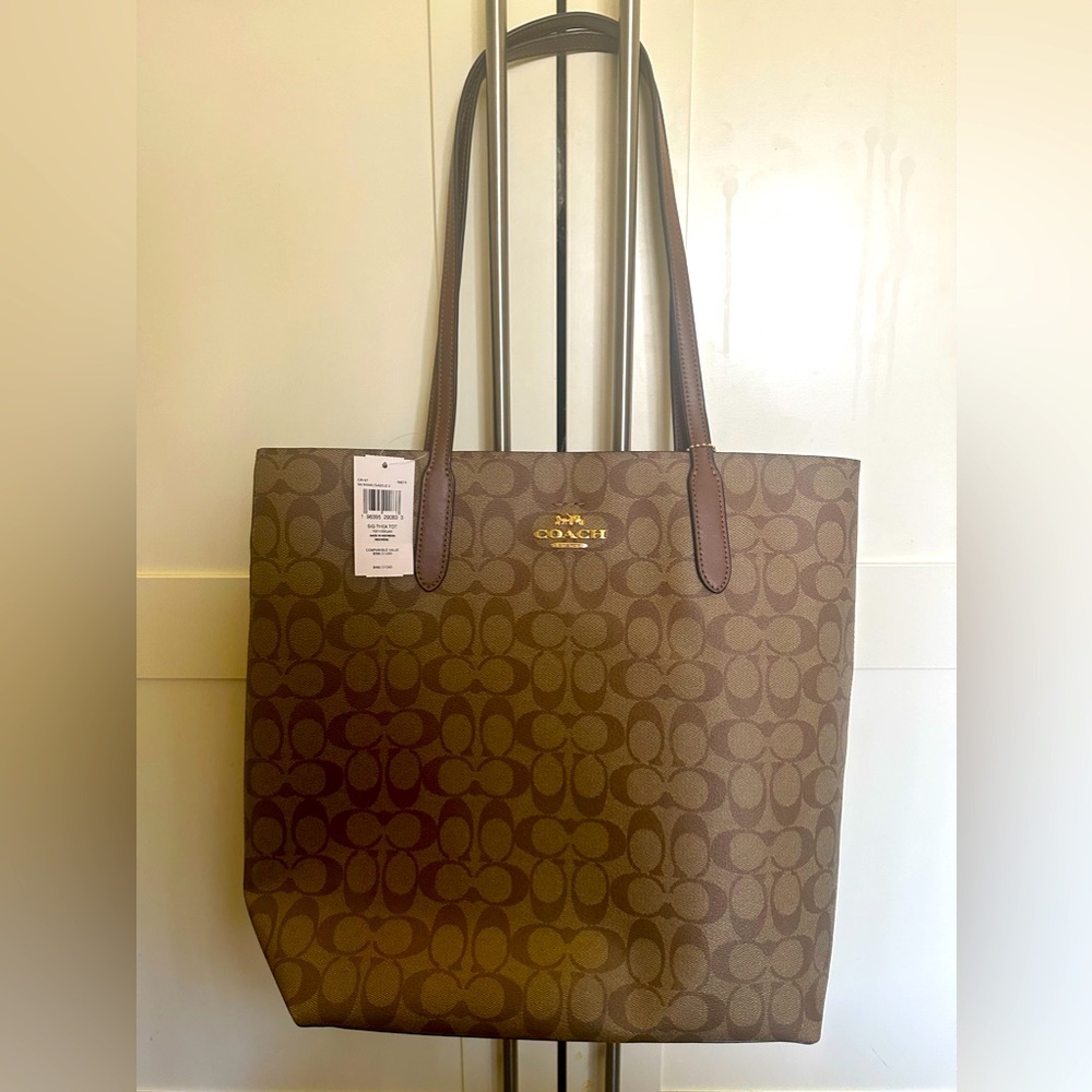 NWT Coach Thea Tote Bag In Signature Canvas